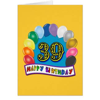 Happy 39th Birthday Cards | Zazzle