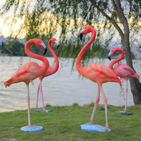 Garden Decoration Life Size Pink Flamingo Resin Flamingo Statue - Buy Garden Flamingo Statue ...