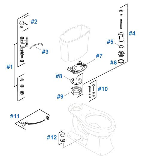 Kohler Kelston Toilet Repair Parts