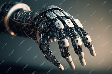 Premium AI Image | Robotic hand with artificial intelligence