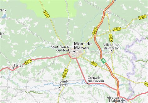 MICHELIN Mont-de-Marsan map - ViaMichelin