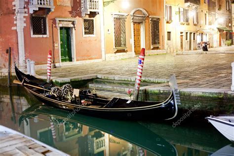 Venetian gondola at night — Stock Photo © aragami12345 #4668272