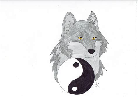 Yin Yang Wolf by Hydrona1993 on DeviantArt