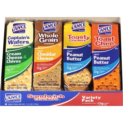 Lance Variety Pack Sandwich Crackers (8 ct) - Instacart