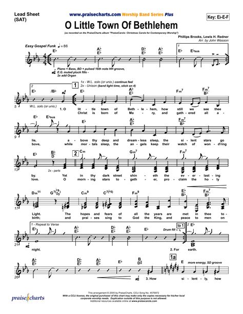 O Little Town of Bethlehem | Sheet Music Direct