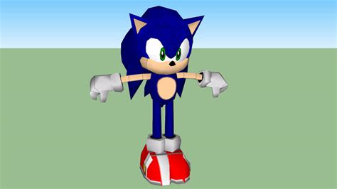 Sonic Adventure DX: Director's Cut - Sonic (Dreamcast Model) | 3D Warehouse