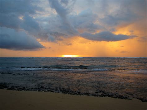 Sunset over the ocean seascape in Hawaii image - Free stock photo - Public Domain photo - CC0 Images