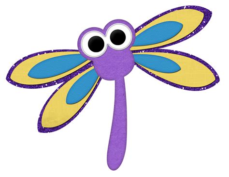 cartoon cute dragonfly png - Clip Art Library
