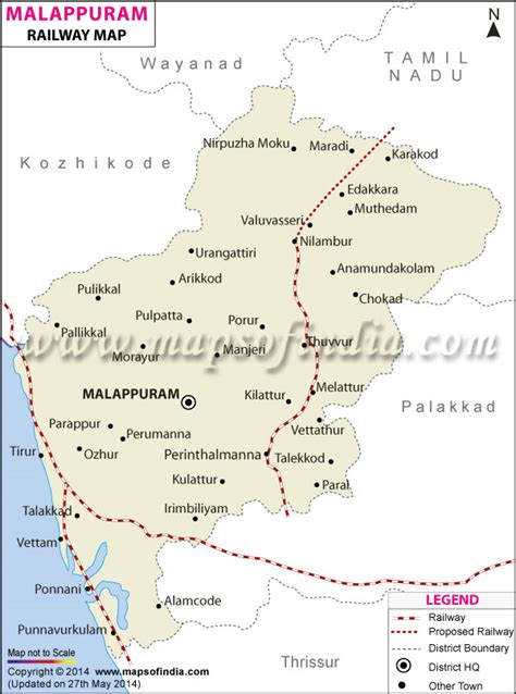 Malappuram Railway Map