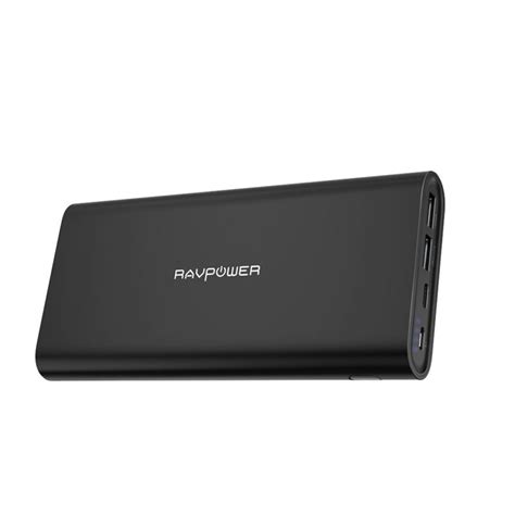 Upgraded USB C Portable Charger 26800 RAVPower 26800mAh Battery Pack with Dual Input Port Power Bank