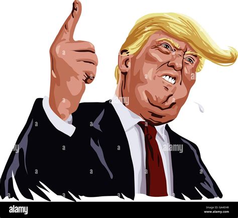 Donald Trump Caricature Shouting, You're Fired! Stock Vector Image & Art - Alamy