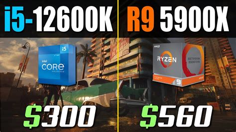 i5 12600K vs. Ryzen 9 5900X (How Big is The Difference?) - YouTube