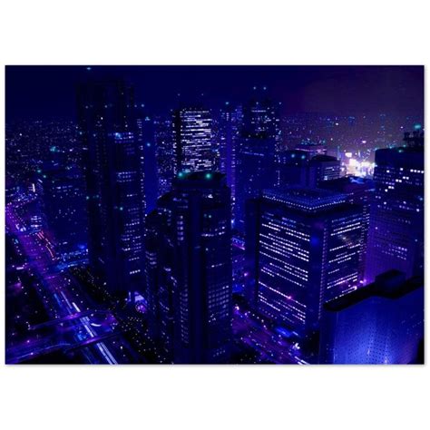 Cyberpunk Skyscrapers City Night View Cyberpunk 2077 Poster - Etsy