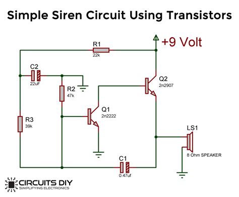 Police Siren Alarm Circuit Diagram - Circuit Diagram