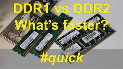 DDR1 Vs DDR2 RAM - Which is fastest? (Quick edition, single vs dual ...