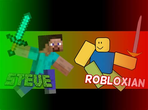 Minecraft VS Roblox by KingAjRocks on DeviantArt