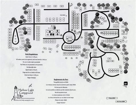 Site Map - Harbour Light Campground