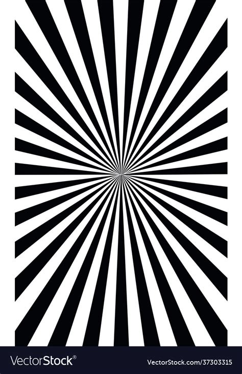 Abstract black and white sun rays Royalty Free Vector Image