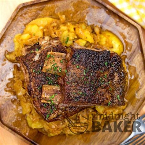 Instant Pot Ribs & Sauerkraut - The Midnight Baker