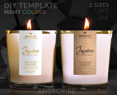 Luxury Candle Labels Template