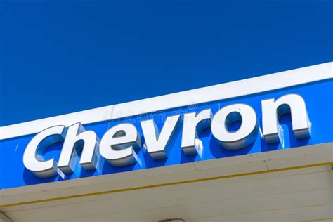 Chevron oil company logo editorial photography. Image of industry ...