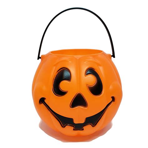 Pumpkin Bucket, Set Of Halloween Plastic Pumpkin Candy Container, Halloween Pumpkin Basket Candy ...