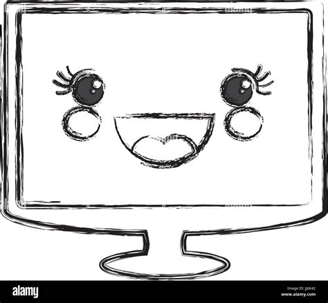 Cute tv Screen icon vector illustration graphic design Stock Vector Image & Art - Alamy