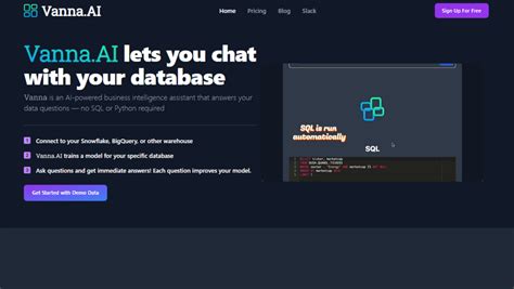 What is Vanna AI - Info Pricing Alternative - AI Tool Bee