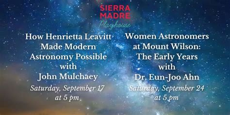 Tickets Available For Sierra Madre Playhouse's Lecture Series