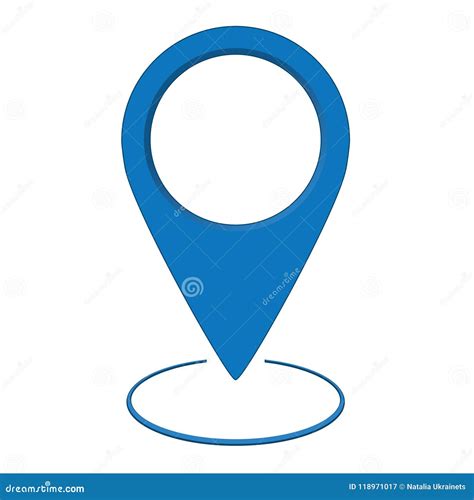 Blue Location icon stock vector. Illustration of icon - 118971017