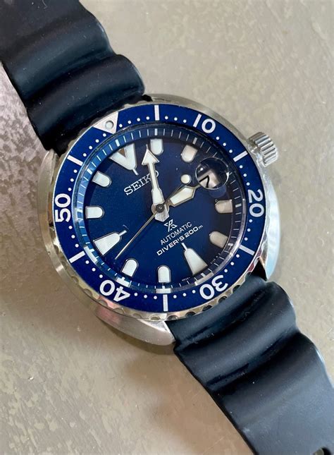 Seiko Mini Turtle Blue (Rubber Strap), Men's Fashion, Watches & Accessories, Watches on Carousell