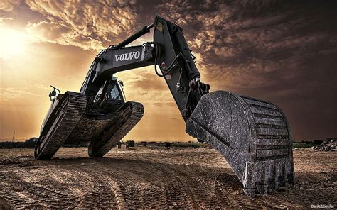 Excavator, Excavator Night HD wallpaper | Pxfuel