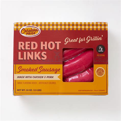 Carolina Pride | Red Hot Links Smoked Sausage