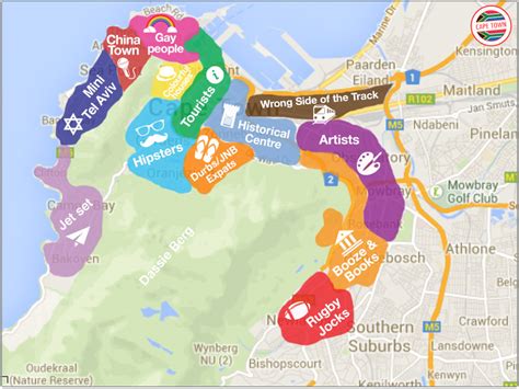 15 Maps Of Cape Town That Will Help You Make Sense Of The Mother City ...