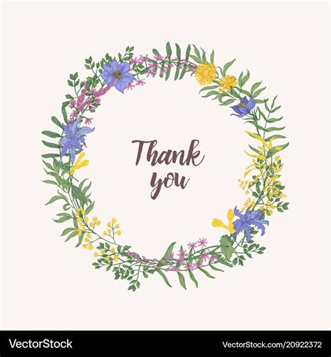 Thank You Lettering Written With Cursive Font Vector Image | Images and Photos finder