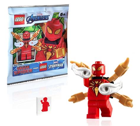 Buy LEGO Marvel Super Heroes Spider-Man Minifigure - Iron Spider Armor (with Mechanical Arms and ...