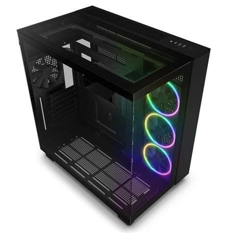 NZXT H9 Elite Dual-Chamber ATX Mid-Tower PC Gaming Case – Includes 3 x ...