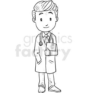 Doctor Clip Art Black And White