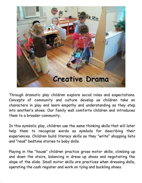 Creative Drama poster by Garden Gate Child Development Center ≈ ≈ For more insp… | Learning ...