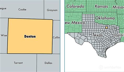 Denton County, Texas / Map of Denton County, TX / Where is Denton County?