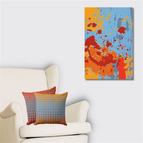 Blue and Orange Wall Art to Enhance Your Home Decor • KBM D3signs