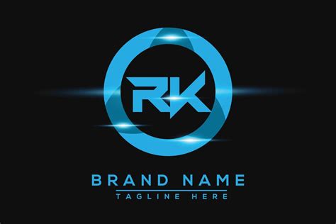 RK Blue logo Design. Vector logo design for business. 38016848 Vector ...