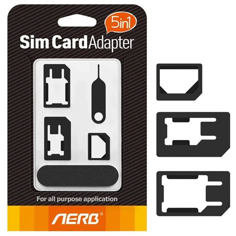 Universal Nano SIM Adapter Micro SIM Adapter Nano to Micro Adapter with Card Needle Kit for ...