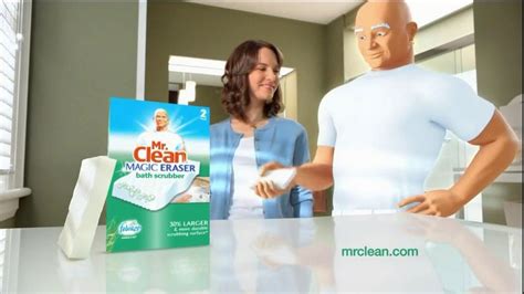 Mr. Clean Magic Eraser Bath Scrubber TV Spot, 'Clean Up the Universe' - iSpot.tv