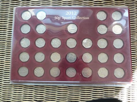 A Full Set of Olympic 50p Coins in Display Case - Etsy