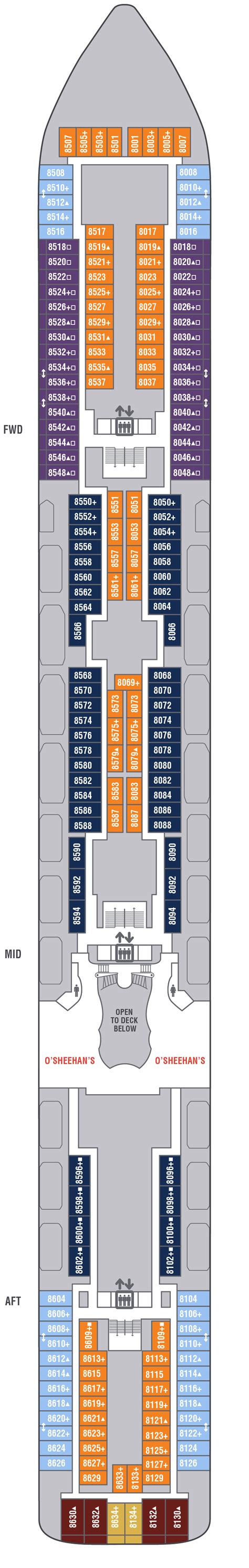 Deck 8 - Norwegian Jade Deck Plans - Brantley Gilbert's Kick It In the ...