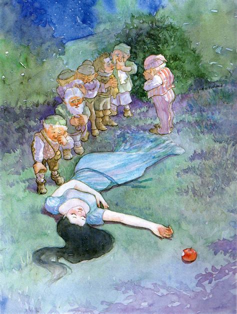 Snow White illustration by Jada Rowland from the book The Classic Grimm ...