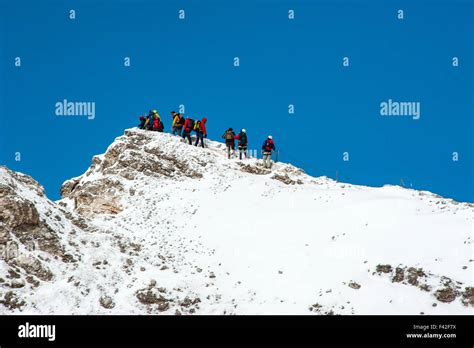 Climbing, Cristallo Mountain, Dolomites Stock Photo - Alamy