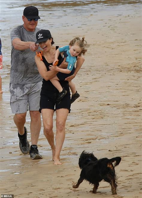 Gordon Ramsay enjoys family beach day with adorable son Oscar, 2, and wife Tana in Cornwall ...