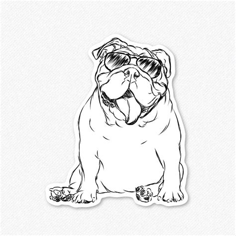 english bulldog line drawing - Google Search | English bulldog art ...